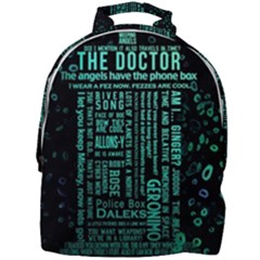 Tardis Doctor Who Technology Number Communication Mini Full Print Backpack by Bakwanart