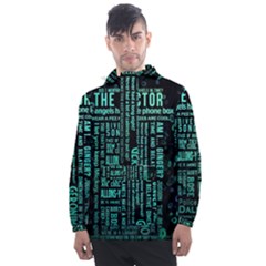 Tardis Doctor Who Technology Number Communication Men s Front Pocket Pullover Windbreaker