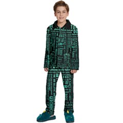 Tardis Doctor Who Technology Number Communication Kids  Long Sleeve Velvet Pajamas Set