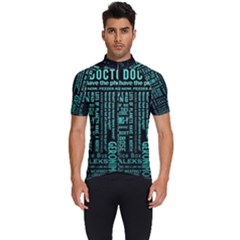 Tardis Doctor Who Technology Number Communication Men s Short Sleeve Cycling Jersey by Bakwanart