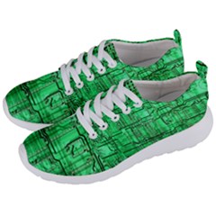 Green Circuit Board Computer Men s Lightweight Sports Shoes by Bakwanart