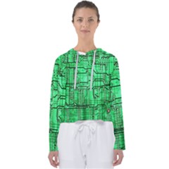 Green Circuit Board Computer Women s Slouchy Sweat