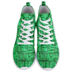 Green Circuit Board Computer Men s Lightweight High Top Sneakers by Bakwanart