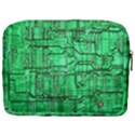 Green Circuit Board Computer Make Up Pouch (Large) View2