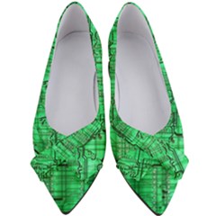 Green Circuit Board Computer Women s Bow Heels by Bakwanart