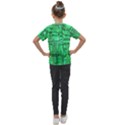 Green Circuit Board Computer Kids  Mesh Piece Tee View2