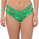 Green Circuit Board Computer Double Strap Halter Bikini Bottoms View1