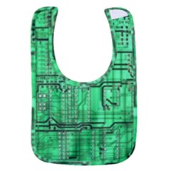 Green Circuit Board Computer Baby Bib by Bakwanart