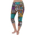 Pattern Design Art Techno Dj Music Retro Music Device Lightweight Velour Capri Yoga Leggings View4