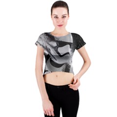 Stormtrooper Crew Neck Crop Top by Bakwanart