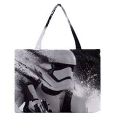 Stormtrooper Zipper Medium Tote Bag by Bakwanart