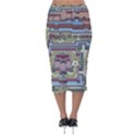 Arcade Game Retro Pattern Velvet Midi Pencil Skirt View2