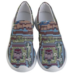 Arcade Game Retro Pattern Women s Lightweight Slip Ons by Bakwanart