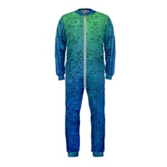 Blue And Green Circuit Board Wallpaper Circuit Board Sketch Onepiece Jumpsuit (kids)