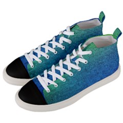 Blue And Green Circuit Board Wallpaper Circuit Board Sketch Men s Mid-top Canvas Sneakers by Bakwanart