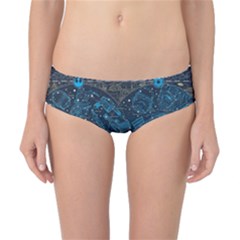 Position Of The Constellations Illustration Star Blue Classic Bikini Bottoms by Bakwanart