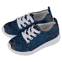 Position Of The Constellations Illustration Star Blue Kids  Lightweight Sports Shoes by Bakwanart