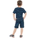 Technology Computer Circuit Boards Electricity Cpu Binary Kids  Tee and Shorts Set View2