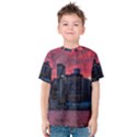 Skyline Sunset United States Reflection Usa,new York Manhattan Kids  Cotton Tee View1