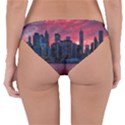 Skyline Sunset United States Reflection Usa,new York Manhattan Reversible Hipster Bikini Bottoms View2