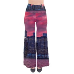 Skyline Sunset United States Reflection Usa,new York Manhattan So Vintage Palazzo Pants by Bakwanart