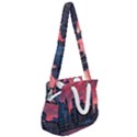 Skyline Sunset United States Reflection Usa,new York Manhattan Rope Handles Shoulder Strap Bag View2