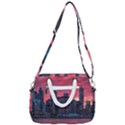 Skyline Sunset United States Reflection Usa,new York Manhattan Rope Handles Shoulder Strap Bag View3