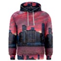 Skyline Sunset United States Reflection Usa,new York Manhattan Men s Overhead Hoodie View1