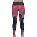 Skyline Sunset United States Reflection Usa,new York Manhattan Lightweight Velour Classic Yoga Leggings View1