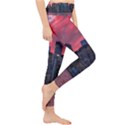 Skyline Sunset United States Reflection Usa,new York Manhattan Lightweight Velour Classic Yoga Leggings View4