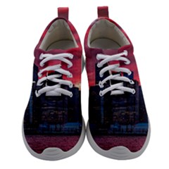 Skyline Sunset United States Reflection Usa,new York Manhattan Women Athletic Shoes by Bakwanart