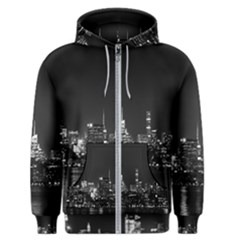 Photography Of Buildings New York City  Nyc Skyline Men s Zipper Hoodie