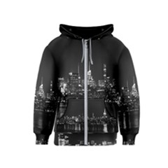 Photography Of Buildings New York City  Nyc Skyline Kids  Zipper Hoodie