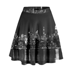 Photography Of Buildings New York City  Nyc Skyline High Waist Skirt by Bakwanart