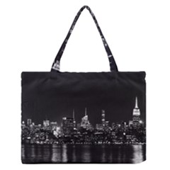 Photography Of Buildings New York City  Nyc Skyline Zipper Medium Tote Bag by Bakwanart