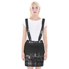 Photography Of Buildings New York City  Nyc Skyline Braces Suspender Skirt by Bakwanart