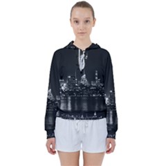 Photography Of Buildings New York City  Nyc Skyline Women s Tie Up Sweat