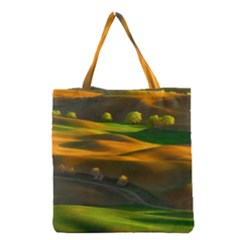 Landscape Usa Nature Washington State Trees Field Palouse Grocery Tote Bag by Bakwanart