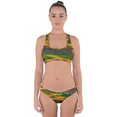 Landscape Usa Nature Washington State Trees Field Palouse Cross Back Hipster Bikini Set by Bakwanart