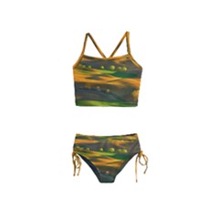 Landscape Usa Nature Washington State Trees Field Palouse Girls  Tankini Swimsuit by Bakwanart