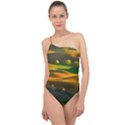 Landscape Usa Nature Washington State Trees Field Palouse Classic One Shoulder Swimsuit View1