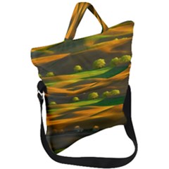 Landscape Usa Nature Washington State Trees Field Palouse Fold Over Handle Tote Bag by Bakwanart