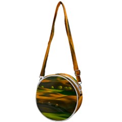 Landscape Usa Nature Washington State Trees Field Palouse Crossbody Circle Bag by Bakwanart