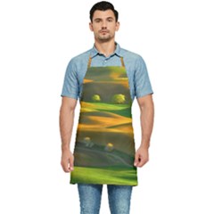 Landscape Usa Nature Washington State Trees Field Palouse Kitchen Apron by Bakwanart