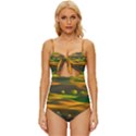 Landscape Usa Nature Washington State Trees Field Palouse Knot Front One-Piece Swimsuit View1