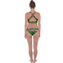 Grassland Nature Palouse Green Field Hill Sky Butte Cross Back Hipster Bikini Set View2