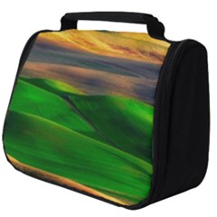 Grassland Nature Palouse Green Field Hill Sky Butte Full Print Travel Pouch (big) by Bakwanart