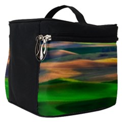 Grassland Nature Palouse Green Field Hill Sky Butte Make Up Travel Bag (small) by Bakwanart