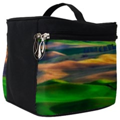 Grassland Nature Palouse Green Field Hill Sky Butte Make Up Travel Bag (big) by Bakwanart