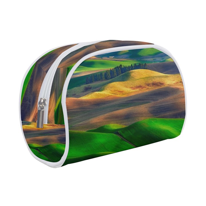 Grassland Nature Palouse Green Field Hill Sky Butte Make Up Case (Small)